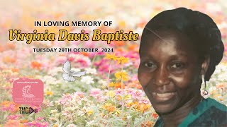 Cemetery Service of the Late Virginia Davis Baptiste [upl. by Formica]