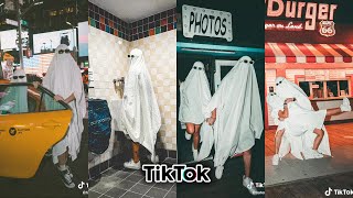 Ghost photoshoot trend  Spooky Season TikTok compilation [upl. by Aneetsyrk]