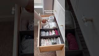 Organizing newborn and toddler dresser nurseryorganization nestwithme 38weekspregnant [upl. by Nomelif]