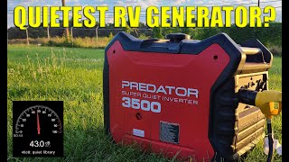 Predator 3500 Generator Review  Quiet Generator For RV  Quietest RV Generator [upl. by Wie]