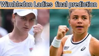 Wimbledon Ladies final preview Barbora Krejcikova vs Jasmine Paolini  Grand slam final prediction [upl. by Loveridge675]