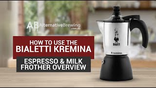 How To Use the Bialetti Kremina Espresso amp Milk Frother Review [upl. by Ettesyl]