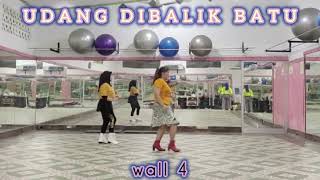 Udang dibalik batu line dance  beginner  choreo Chok Fredo INA amp Siska Natali INA oct 24 [upl. by Silda986]