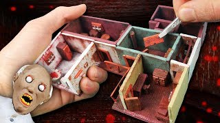 Making GRANNYS First Floor Miniature House in POLYMER CLAY [upl. by Cudlip]