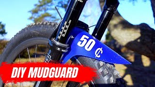 DIY easy MTB MUDGUARD for less than 50 cents [upl. by Akeber120]