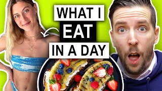 Nutritionist Reviews  Natacha Océanes What I Eat In A Day WOW [upl. by Teerprah652]