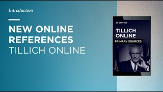 New Primary Sources Tillich Online [upl. by Anawt]