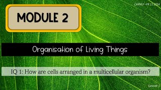 Module 2 Episode 1 Unicellular Colonial and Multicellular [upl. by Tiny]