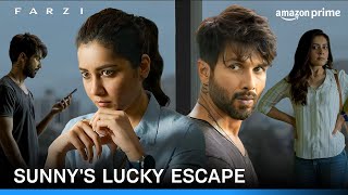 Sunnys sneaky move  Farzi  Shahid Kapoor Raashi Khanna  Prime Video India [upl. by Ardnuassak]