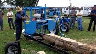 EZ Boardwalk Jr Sawmill Demonstration [upl. by Lejeune335]