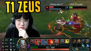 T1 Zeus Becomes The Unkillable Demon King  Best of LoL Stream Highlights Translated [upl. by Antonin]