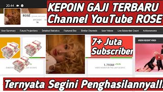 Amazing🤑😱😳 Gaji YouTube Rose Terbaru gajiyoutuberpemulaterbaru tranding rose artis gaji [upl. by Assiran162]