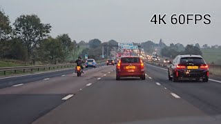 Stunning Evening Drive on the MotorwayHighway  4K60FPS [upl. by Georg]