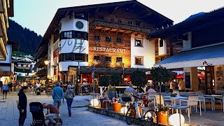 Saalbach Hinterglemm ÖsterreichAustria  HINTERGLEMM am Abend  in the evening 4K [upl. by Etteiram474]