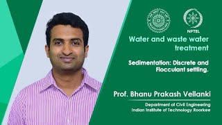 Lecture 15 Sedimentation Discrete and Flocculant settling [upl. by Nevsa]