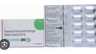 COLORINE 200 SR Capsules Mebeverine Hydrochloride Prolonged Release Capsules 200 mg [upl. by Adnwahsat695]