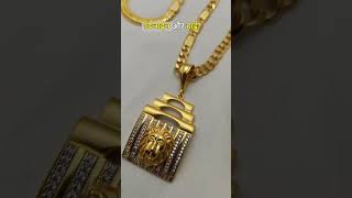 1 Gram Gold Plated Awesome Design Chain with Pendant Combo For Men viral shorts trending [upl. by Yllen]