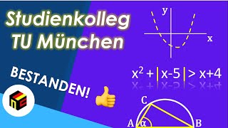 Mathe Aufnahmeprüfung TU München  2021 [upl. by Osy928]