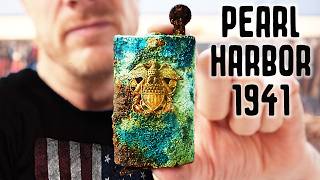 EXTREMELY RARE Lighter Restoration  World War II  Pearl Harbor [upl. by Elokcin]