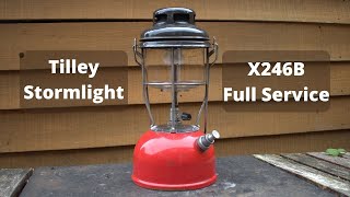 Tilley Lamp x246b Stormlight Full Service  Spares And Repairs  Breakdown amp Reassembly  New Seals [upl. by Eenobe]