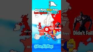 How Many Days Would Your Country Last Against the Axis 🌍 History WW2 AxisPowers Shorts [upl. by Guevara]