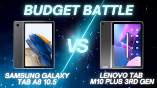 Samsung Galaxy Tab A8 105 vs Lenovo Tab M10 Plus 3rd Gen  Full Comparison [upl. by Rise830]