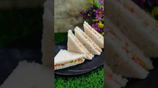 ✨Super Easy and Tasty Veg Sandwich✨ shorts vegsandwich sandwich breakfast recipe food [upl. by Nuj]