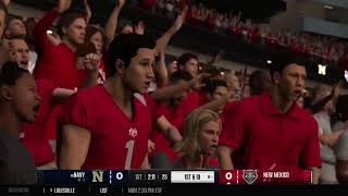 EA Sports College Football Rivalry Based conferences Part 4 Navy Season 2 Bowl Week [upl. by Ainerbas]