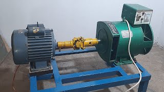 12 KW Electricity Generator 220v With Alternator And 3 HP Motor Free Electricity Generator [upl. by Greenland554]