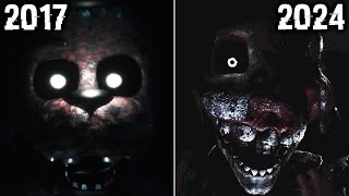 The Joy of Creation 2017 vs 2024 Jumpscares Office Demo [upl. by Teiluj343]