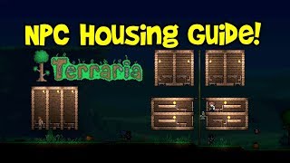 Terraria NPC House Design Tutorial Ideas Guide amp Requirements Compact HotelVillage Tips [upl. by Aihsiym]