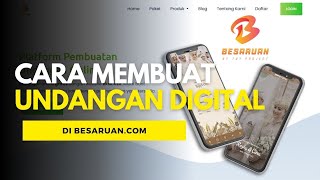 CARA MEMBUAT UNDANGAN DIGITAL DI BESARUANCOM [upl. by Toft45]