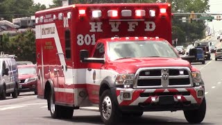 Hyattsville Vol Fire Dept Ambulance 801 responding [upl. by Lenox976]