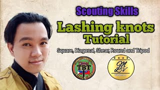 Lashing knots Tutorial by Micloventure [upl. by Fesuoy562]