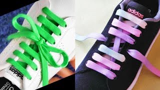 〔靴紐の結び方〕結び目が真ん中になる靴ひもの通し方 センター結び how to tie shoelaces 〔生活に役立つ！〕 [upl. by Shipley]