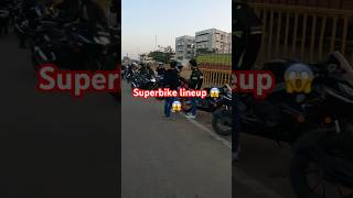 Superbike lineup Sunday ride shortfeed automobile ahmedabadgujarat shorts superbikesrace [upl. by Cordy463]