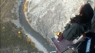 My First Ever Bungy Jump  Nevis Bungy Queenstown New Zealand [upl. by Dannon]