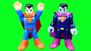 Bizarro tries to destroy Rescue squad town Superman saves the day creative stories [upl. by Anigar3]