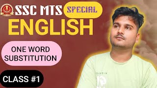 SSC MTS GD One Word Substitution English 2024  Quick Revision [upl. by Drabeck]