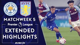 Leicester City v Aston Villa  PREMIER LEAGUE HIGHLIGHTS  10182020  NBC Sports [upl. by Curley]