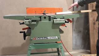 DeWALT DW 50 Planer  Thicknesser  abricht jointer 55 1150 733s [upl. by Fornof]