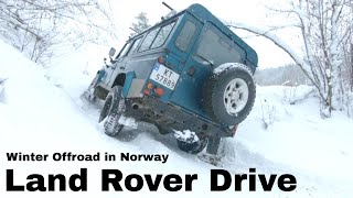 Winter offroad in Norway 2018  Part 12  Defender 110  Range Rover Classic  Discovery 4 [upl. by Anwahsed]