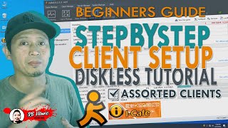 iCafe 8 CLIENT SETUP DISKLESS TUTORIAL  How to Diskless Setup  Icafe8 Diskless Beginners Guide [upl. by Marceau803]