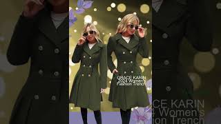 Women’s DoubleBreasted ALine Trench Coat [upl. by Kafka]