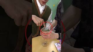 How did the coin get inside the glass magic trick 🪄magic shorts [upl. by Sucramad760]