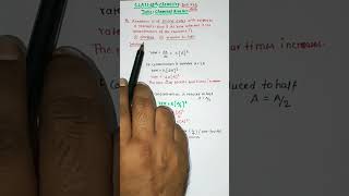 Chemical KineticsClass 12 ChemistryChemical Kineticsnumericalschemistryconcepts shorts [upl. by Naitsirt]