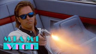 Burnett Shoots Hagovich Dead and Takes Off  Miami Vice [upl. by Ellerol]