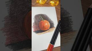 How to draw realistic orange how to draw an orange shorts short art drawing orange trending [upl. by Cosimo]