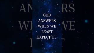 God answers prayers when we least expect it [upl. by Annoik]