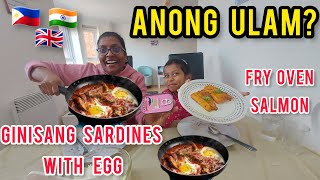 My Filipino husband cooks WEIRD Filipino dish for me as INDIAN  Ginisang Sardines with eggs [upl. by Barbarese640]